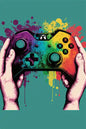 KORYGAM|Colorful Video Game Wall Art