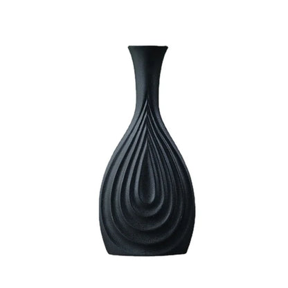BYYOR| Black Ceramic Vase 