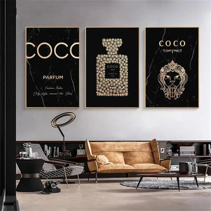 GOLDENN| Luxurious Perfume Canvas Painting