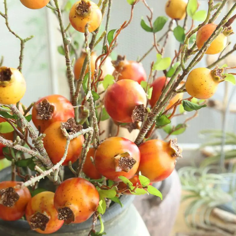 MURALD| Artificial Pomegranate Branch