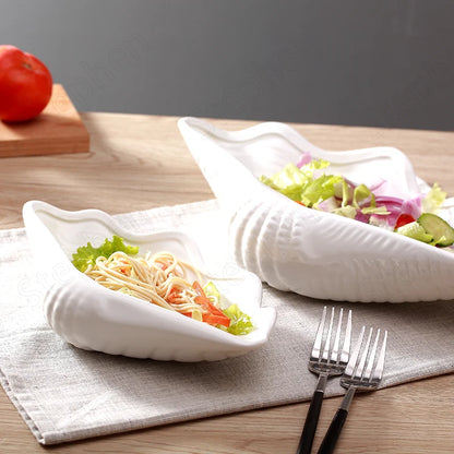 MANU| Clam Shell shaped Ceramic Plate