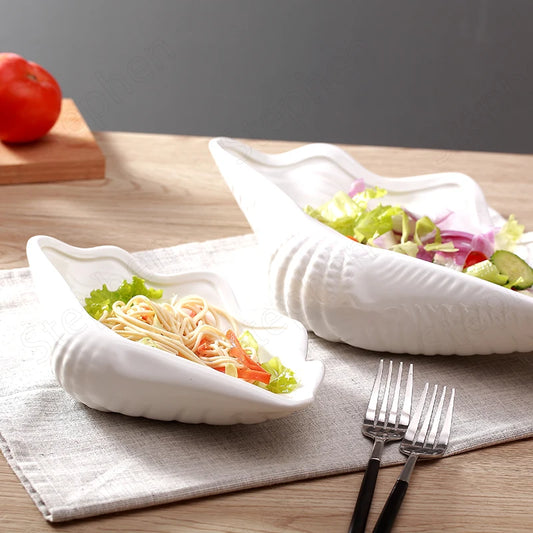 MANU| Clam Shell shaped Ceramic Plate