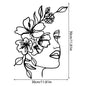 NORDVIC| Abstract Female Line Iron Wall Ornament 