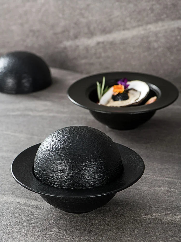 KANCUN| Ceramic Rock-patterned Bowl Set