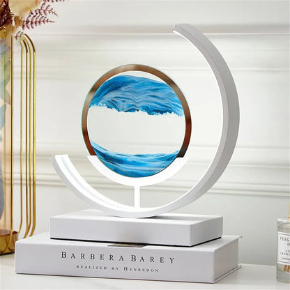 CHEXTER| LED Moving Sand Art Table Lamp