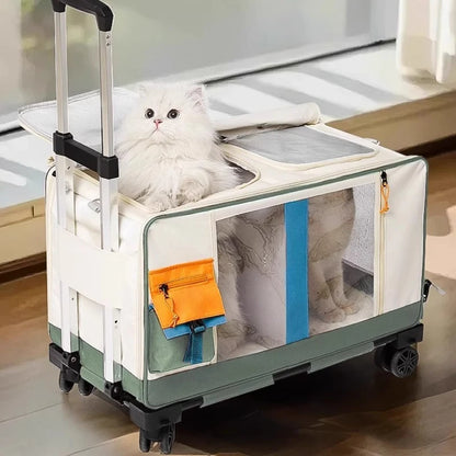 Rolling Pet Carrier Backpack