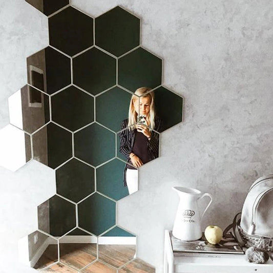 MEIDE| 4pcs Acrylic Mirror Wall Stickers