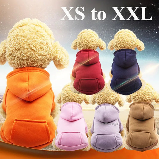 Winter Hooded Dog Sweatshirt