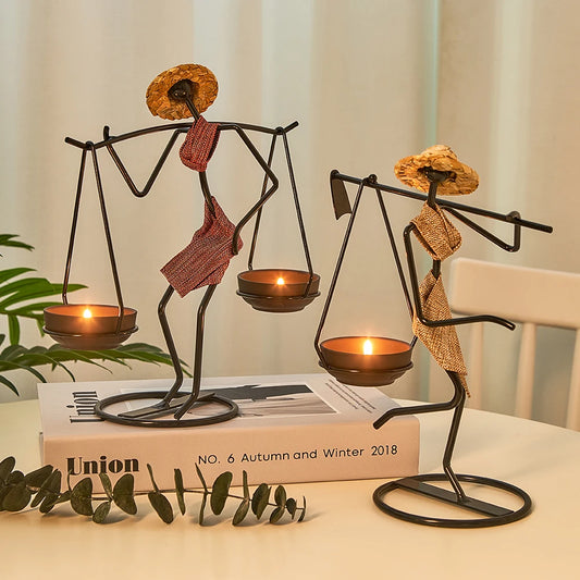 HURYA| Abstract Characters Candles Holder