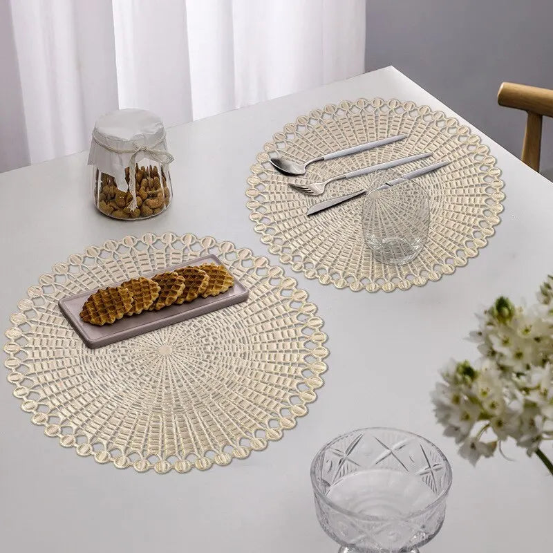 DWAS| Gold Hollow Dining Mat