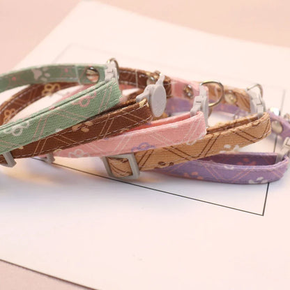 Adjustable Breakaway Pet Collar with Bell