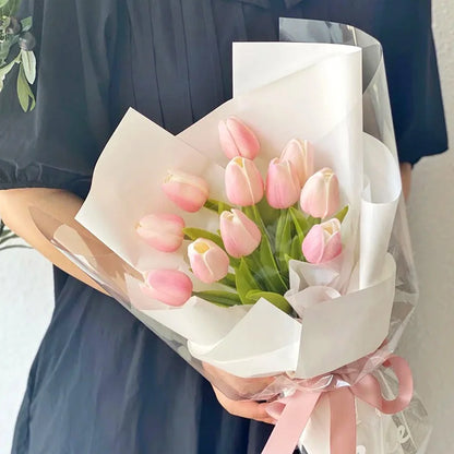 KORTIYA| 10PCS Artificial Tulip Flowers Bouquet