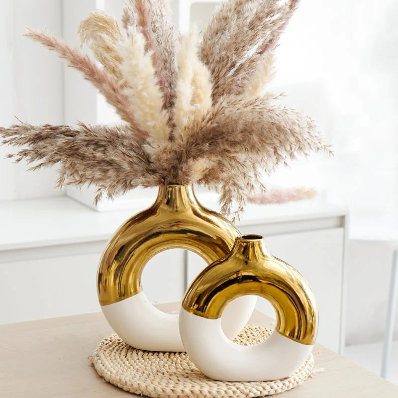 MEYHAO| Modern Ceramic Circle Vase
