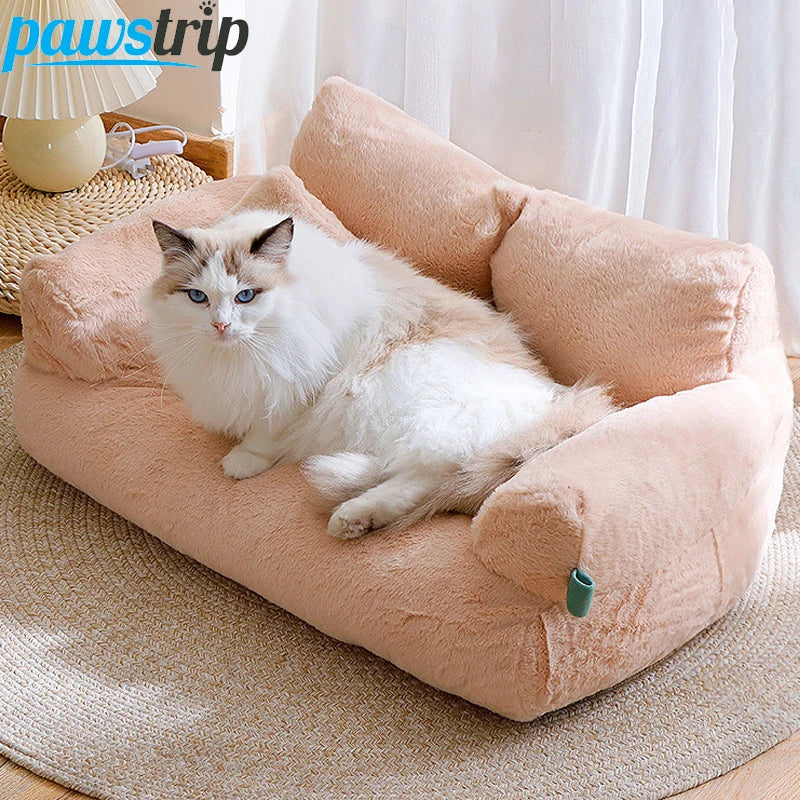 Plush Cat & Dog Bed Sofa