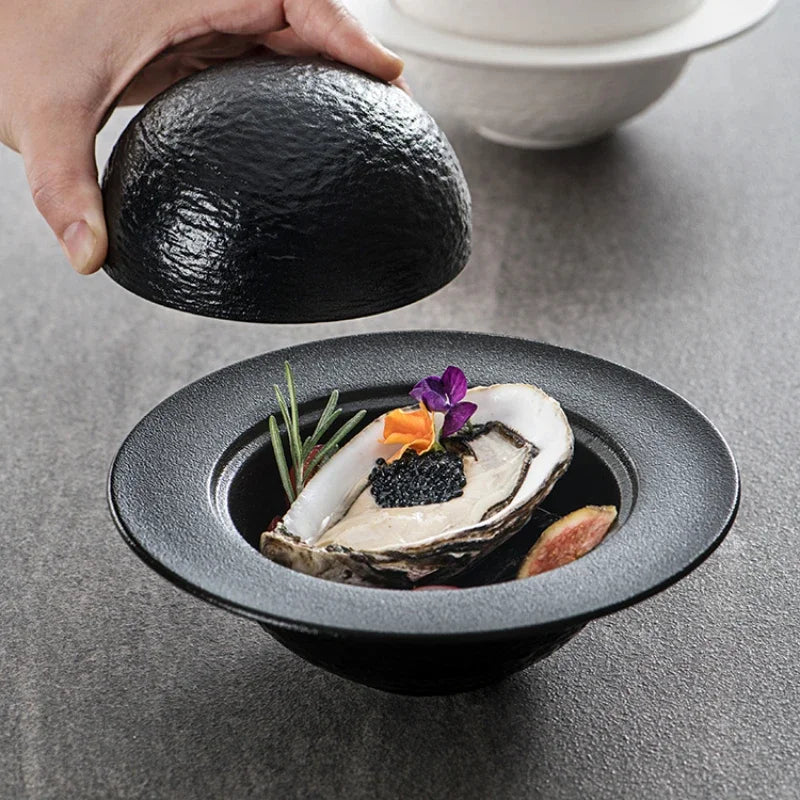 KANCUN| Ceramic Rock-patterned Bowl Set