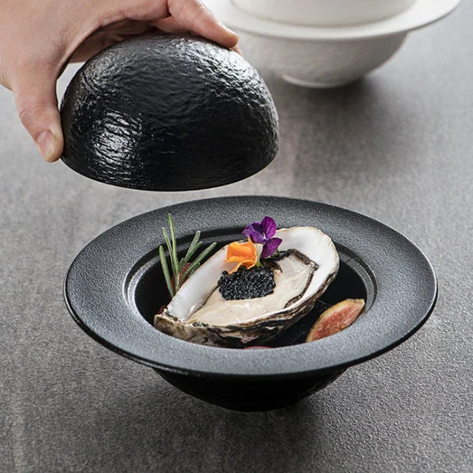 KANCUN| Ceramic Rock-patterned Bowl Set