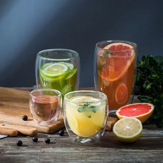 GUGUCH| 2PCS Borosilicate Glass Mug