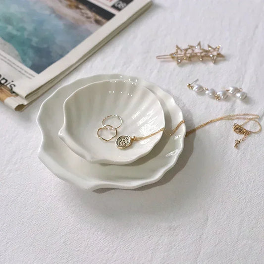 SHELLA| Ceramic Shell Shaped Storage Trays