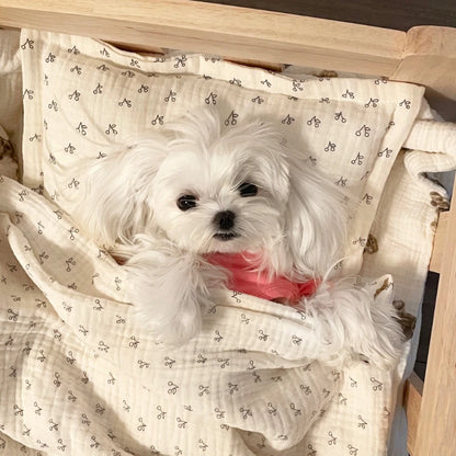 Elevated Solid Wood Pet Bed