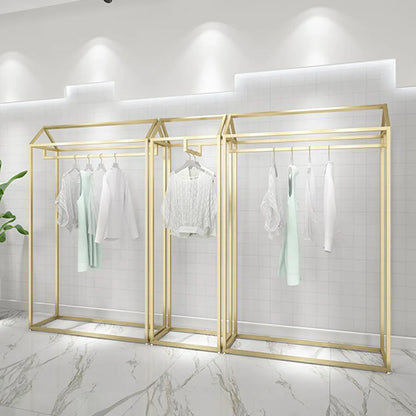 BAMBOO| Golden Clothes Rack & Wardrobe