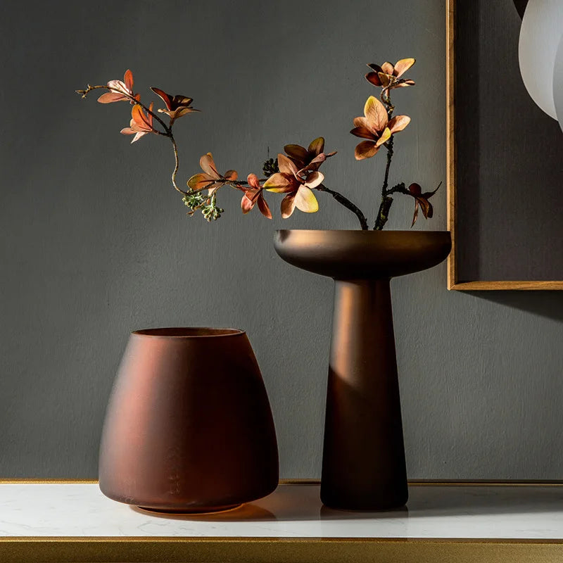 BXPS| Frosted Glass Vase