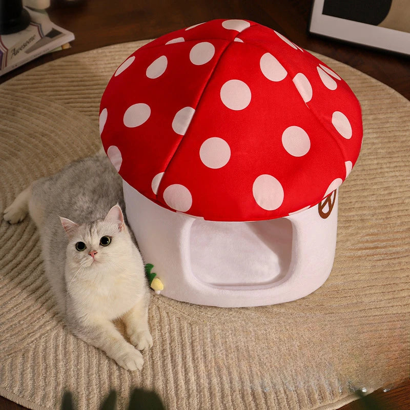 Mushroom Cat Bed