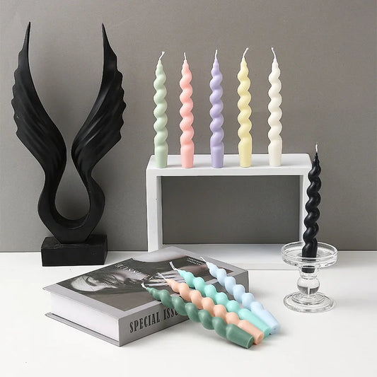 KANVAD| 2pcs Twisted Candles