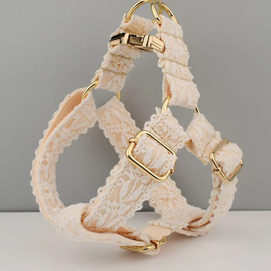 White Lace Pet Harness