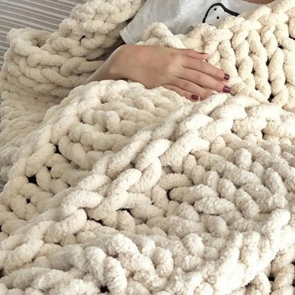 AMAYA| Handmade Knitting Throw Blanket