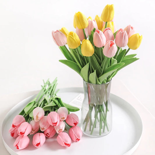 NACELIA| 10Pcs Artificial Tulip Flower