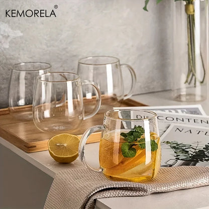 KEMORELA| Glass Coffee Mugs