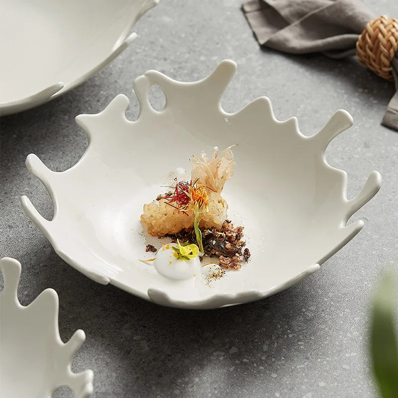 STIGM| Creative Coral Shaped Ceramic Plate