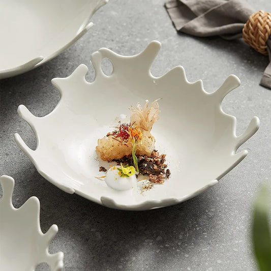 STIGM| Creative Coral Shaped Ceramic Plate
