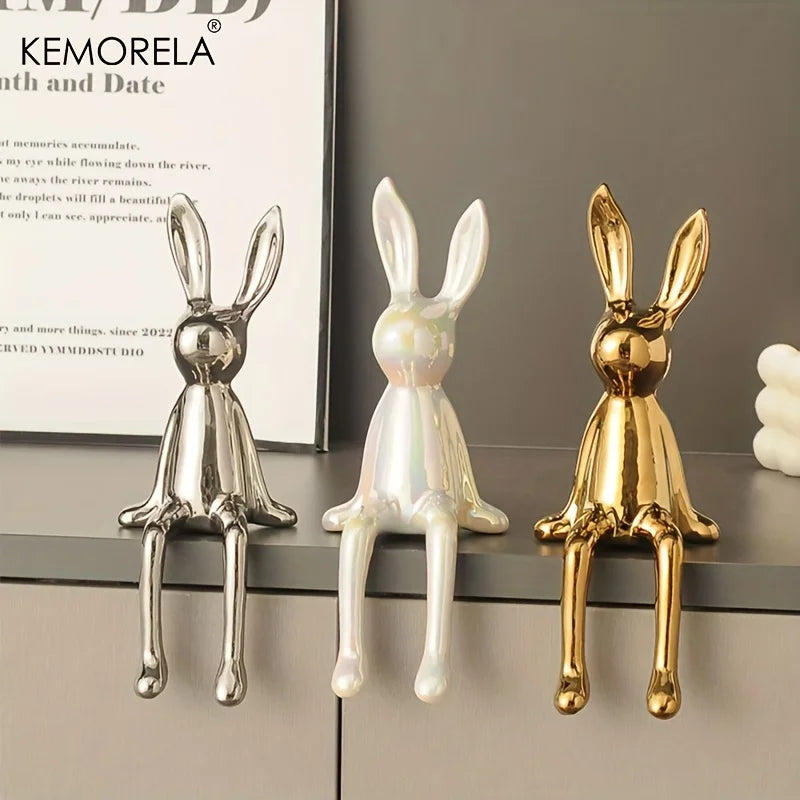 MELDON| Ceramic Sitting Rabbit Ornament