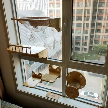 Adjustable Space Capsule Cat Climbing Platform