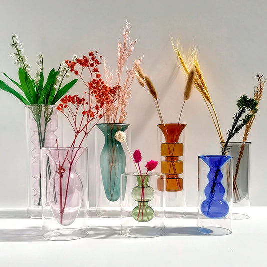 REIC| Double-layered Glass Vase