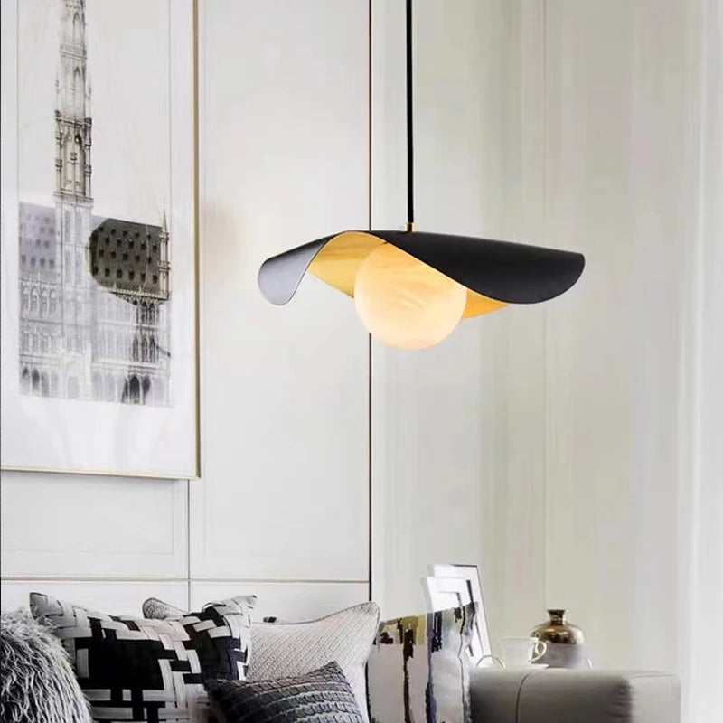 ALLK| Gold Foil Designed Chandelier