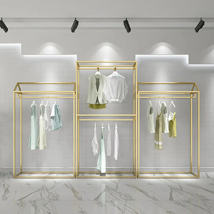 BAMBOO| Golden Clothes Rack & Wardrobe
