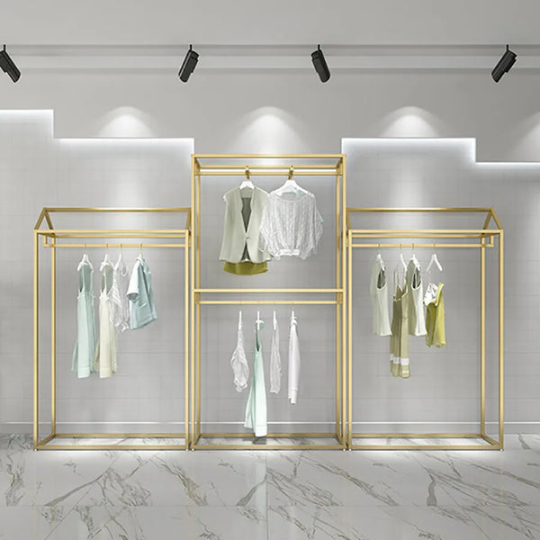 BAMBOO| Golden Clothes Rack & Wardrobe