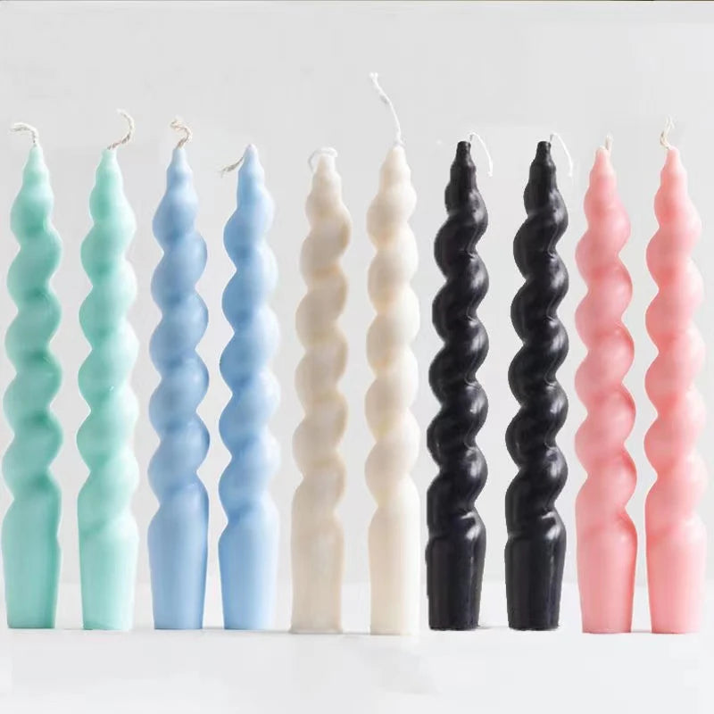 KANVAD| 2pcs Twisted Candles