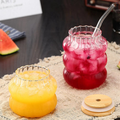 CRYSTI| Transparent Glass with lid