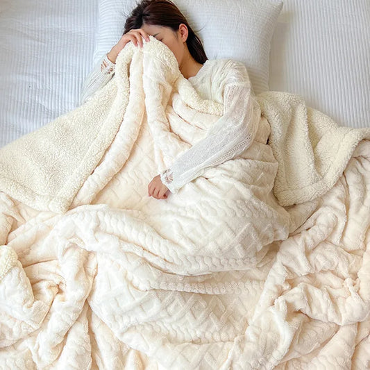 LINYA| Soft Woolen Throw Blanket