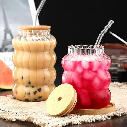 CRYSTI| Transparent Glass with lid