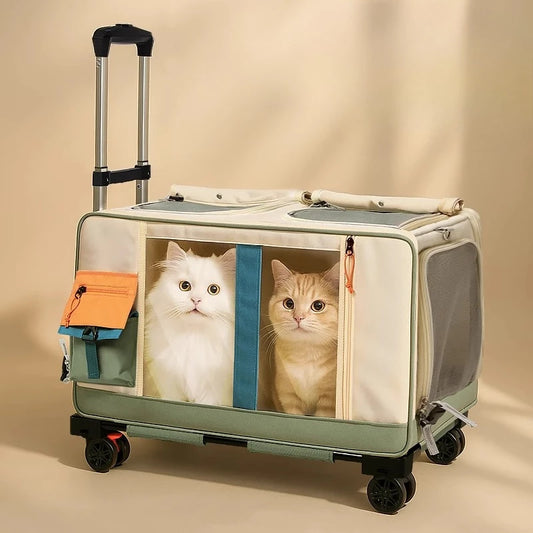 Rolling Pet Carrier Backpack