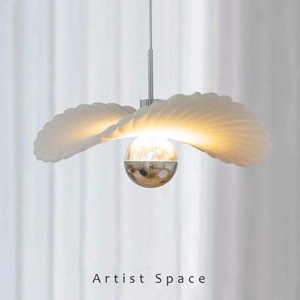 ALLK| White Chrome Chandelier