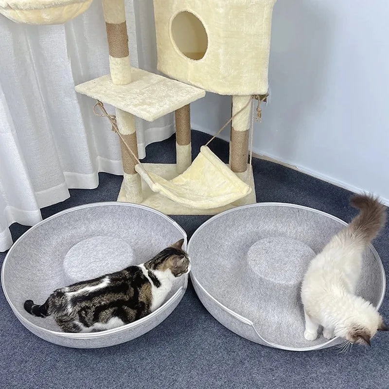 Doughnut-Shaped Cat Bed