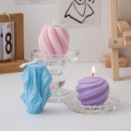 KURKLAN| 3D Swirl Scented Candle