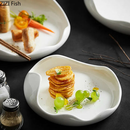 MANU| White Ceramic Plate