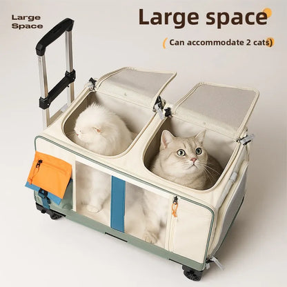 Rolling Pet Carrier Backpack