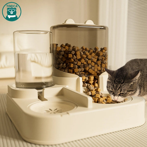 2-in-1 Automatic Pet Feeder & Water Dispenser